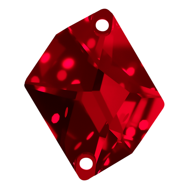 Стразы Dongzhou DZ3070.20X16.A08 Light Siam 20x16 mm 45&nbsp;шт. в упаковке