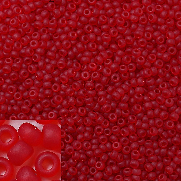 Бисер Preciosa Матовый 90070м Красный 10/0 1&nbsp;шт. в упаковке