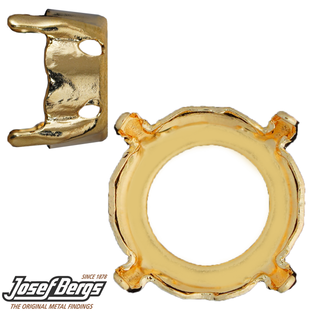 Пришивные оправы Josef Bergs A1100, A1088 Chaton ss 24 открытая спина Gold (Light Gold) 720 шт