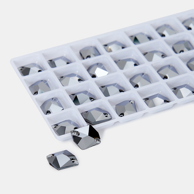 Стразы Crystal Hobby CH3265.11X14MM.001MS Jet Hematite MS 11x14 mm 27&nbsp;шт. в упаковке Small