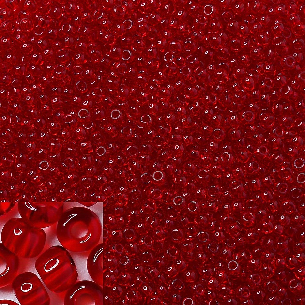 Бисер Preciosa 90070 Красный 10/0 в упаковке