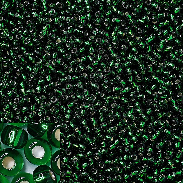 Бисер Preciosa 57060 Зеленый 10/0 1&nbsp;шт. в упаковке
