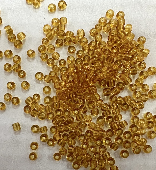 Бисер Preciosa 10050 Золотой 15/0 в упаковке