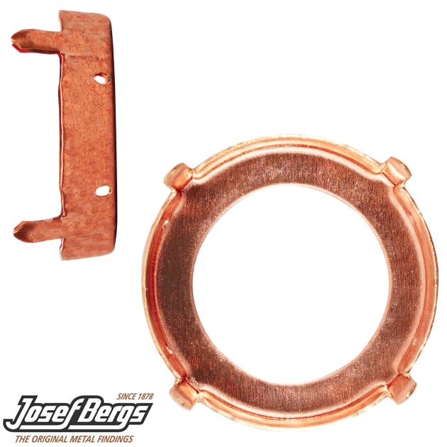 Пришивные оправы Josef Bergs A1201 Fancy Chaton 27 mm открытая спина Raw 24 шт