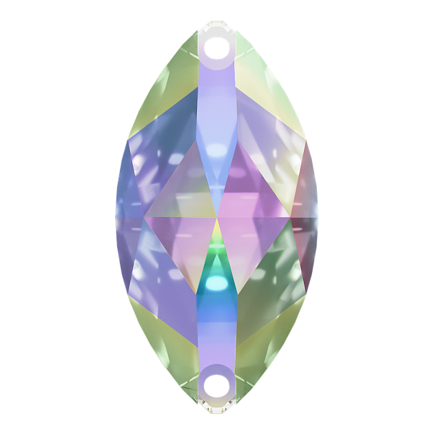 Стразы Dongzhou DZ3066.15X07.001AB Crystal AB 15x7 mm 192&nbsp;шт. в упаковке