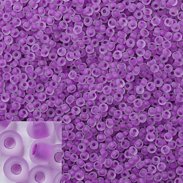 Бисер Preciosa 38328м линованный Фиолетовый 10/0 1&nbsp;шт. в упаковке