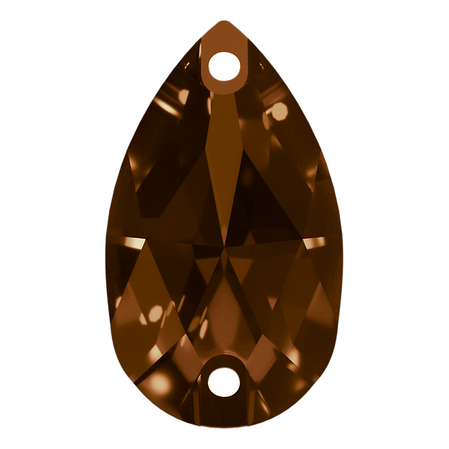 Стразы Dongzhou DZ3065.12X07.220 Smoked Topaz 12x7 mm 192&nbsp;шт. в упаковке