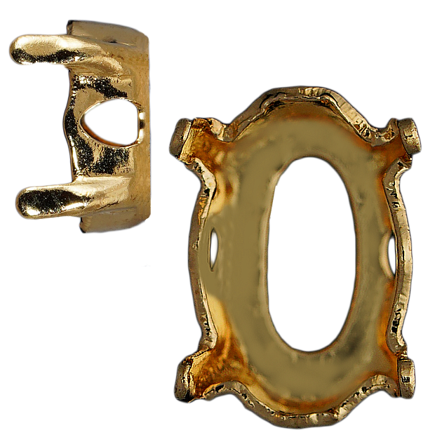 Оправы (касты) Crystal Hobby CH4120SET.04X06MM.LG 4x6 mm Gold (Light Gold) 360&nbsp;шт. в упаковке