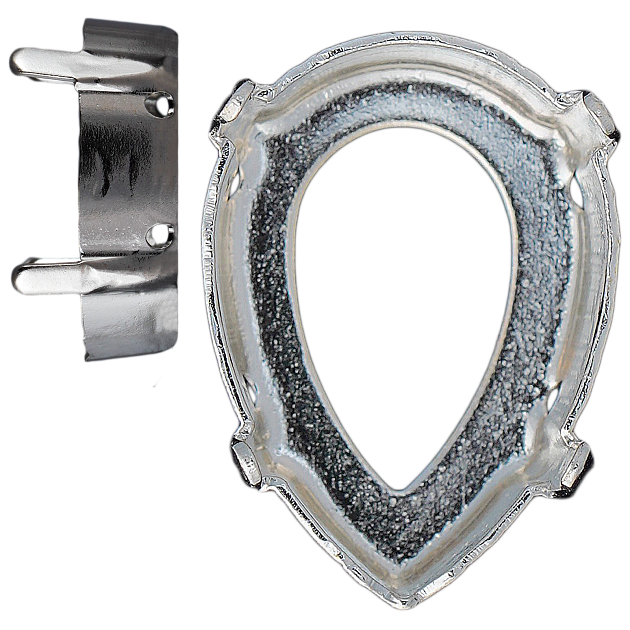 Оправы (касты) Crystal Hobby CH4320SET.04X06MM.SL 4x6 mm Silver 360&nbsp;шт. в упаковке