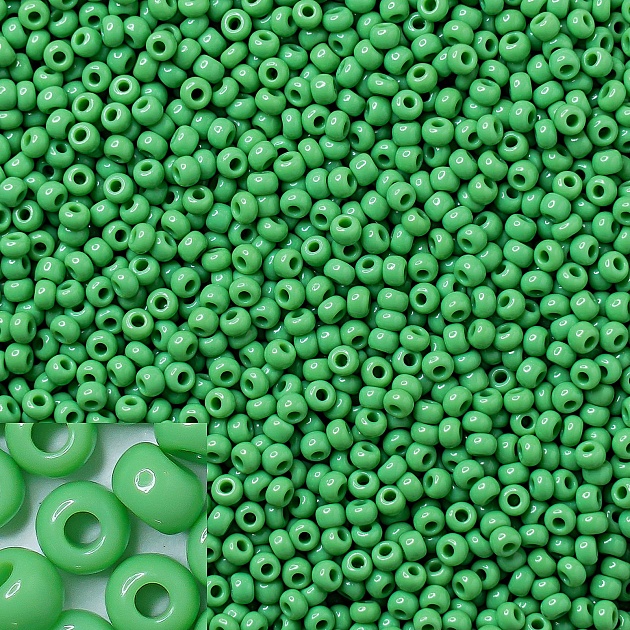 Бисер Preciosa Керамика 53230 Зеленый 10/0 1&nbsp;шт. в упаковке