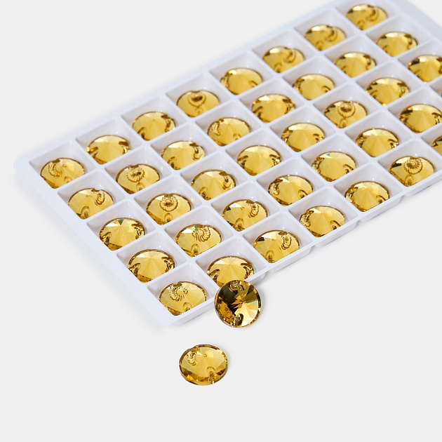 Стразы Crystal Hobby CH3200.12MM.226 Light Topaz 12 mm 40&nbsp;шт. в упаковке Small