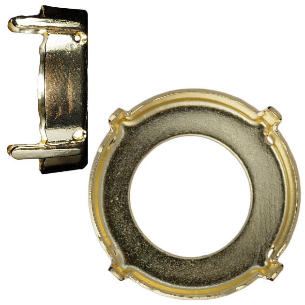 Оправы (касты) Crystal Hobby CH1122SET.16MM.LG. 16 mm Gold (Light Gold) 288&nbsp;шт. в упаковке