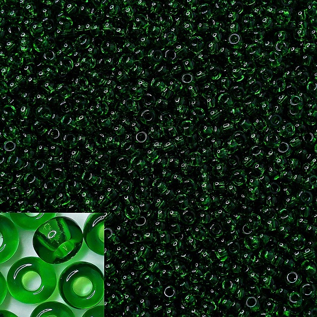 Бисер Preciosa 50150 Зеленый 10/0 1&nbsp;шт. в упаковке