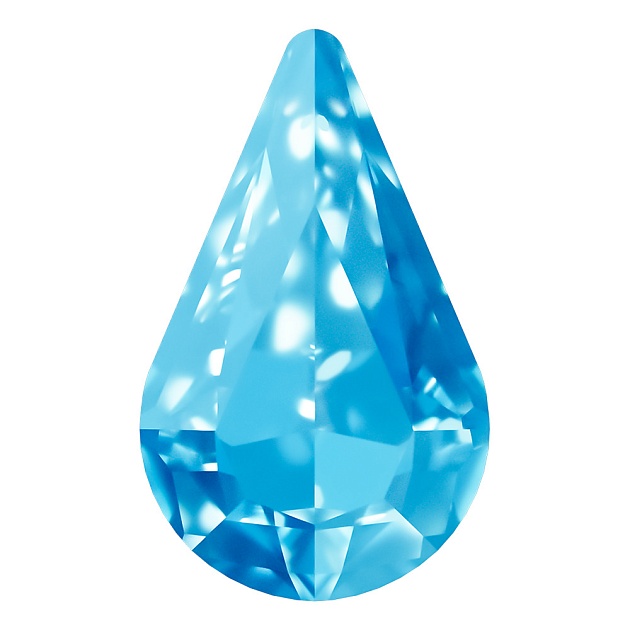 Ювелирные вставки и камни Dongzhou DZ3018SET.13X08.122FM Caribbean Blue 13x8 mm поштучно