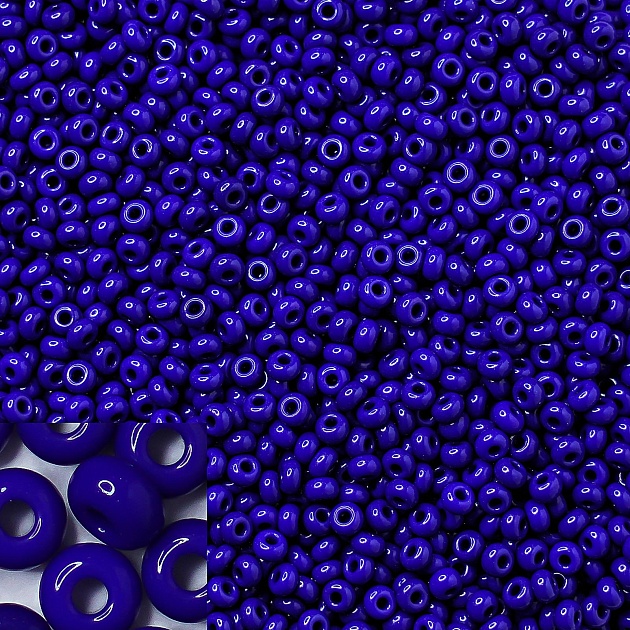 Бисер Preciosa 33070 Синий 15/0 в упаковке