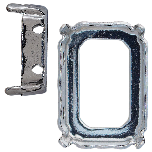 Оправы (касты) Crystal Hobby CH4610SET.08X10MM.SL 8x10 mm Silver 144&nbsp;шт. в упаковке