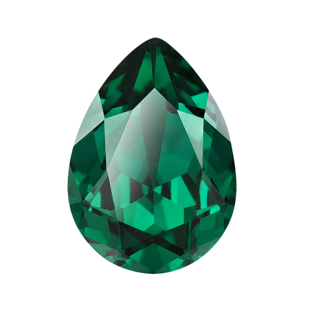Ювелирные вставки и камни Preciosa 43516301.08X06.C50730 Emerald 8x6 mm 144&nbsp;шт. в упаковке